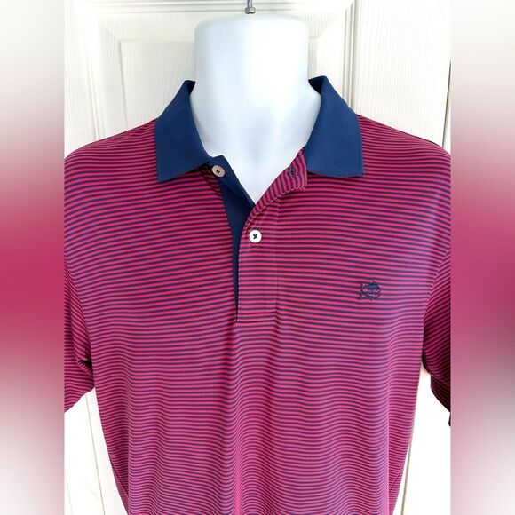 Southern Tide Polo Shirt Tide to Trail Striped Mens Short Sleeve Golf Shirt - Picture 4 of 12